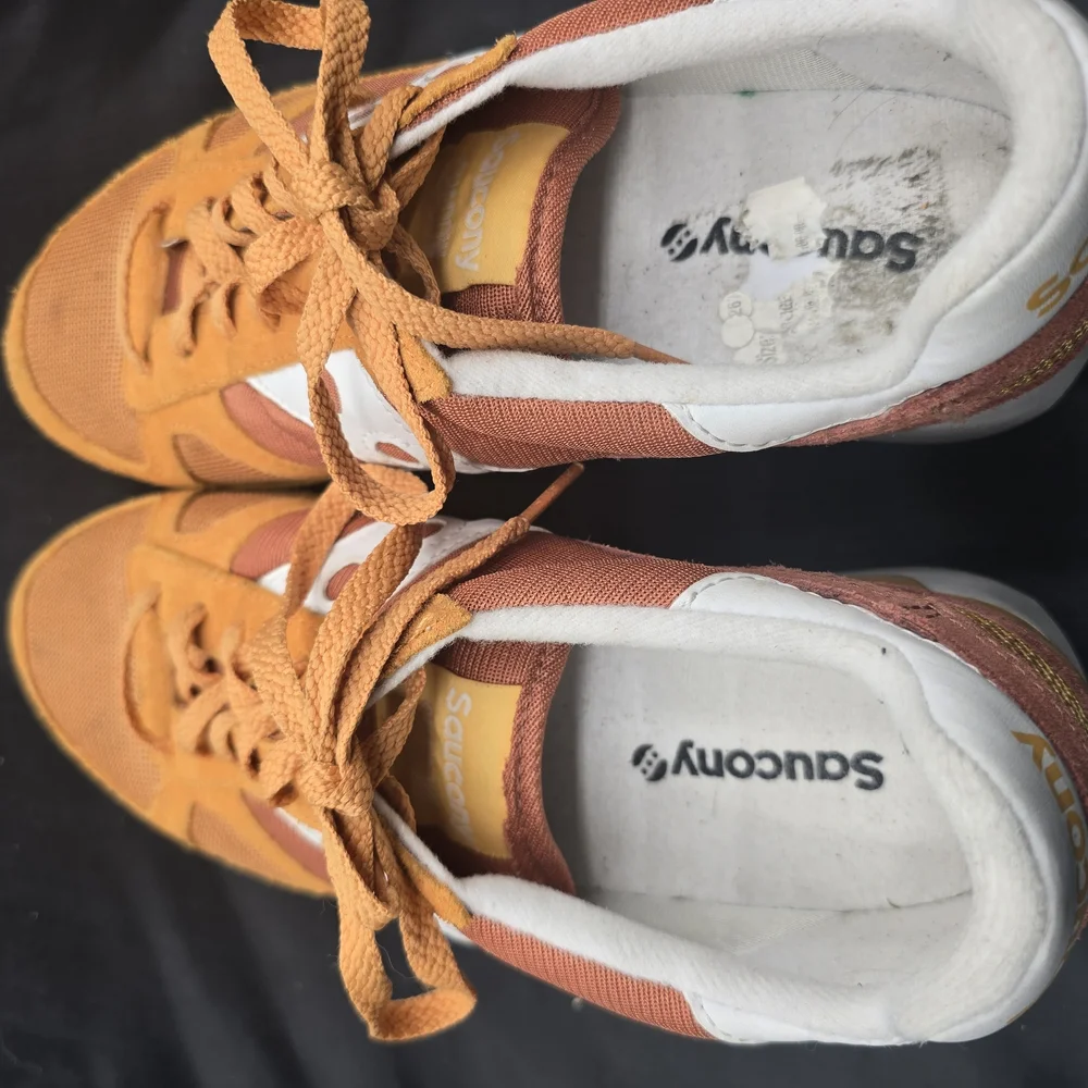 Saucony Orange and White Athletic‎ Sneakers